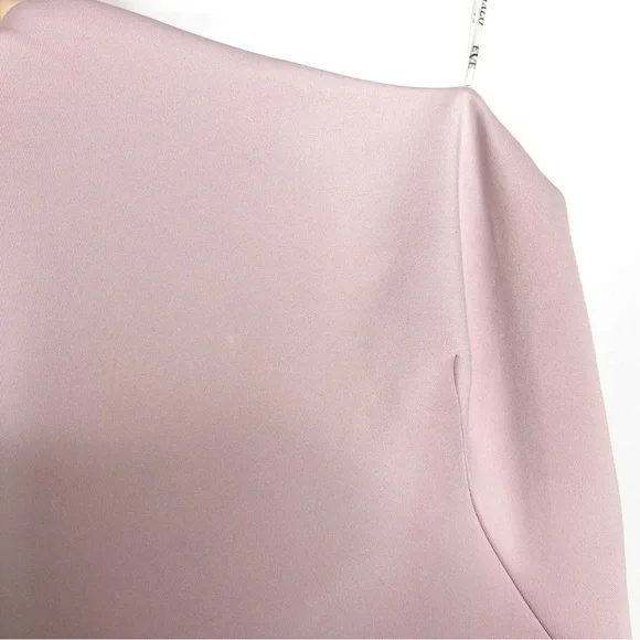 Black Halo Eve One Shoulder Gown Ruffle Mauve Blush Formal Bridesmaid Prom 6 - Picture 9 of 10